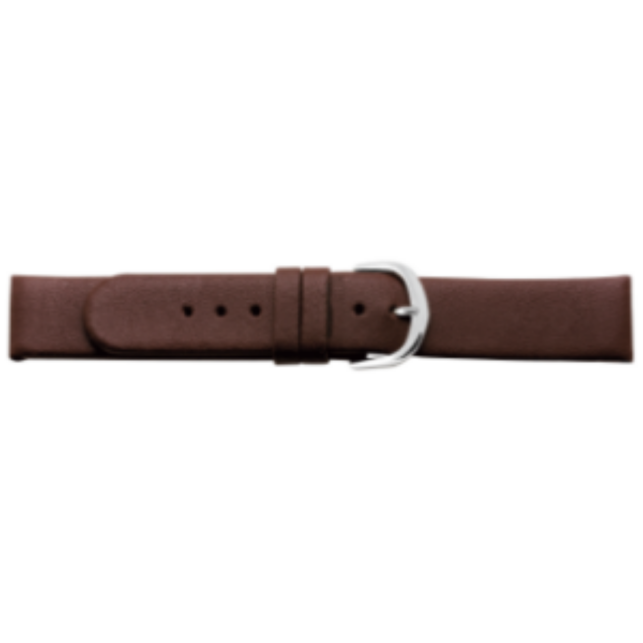 Horlogeband bruin glad 16mm