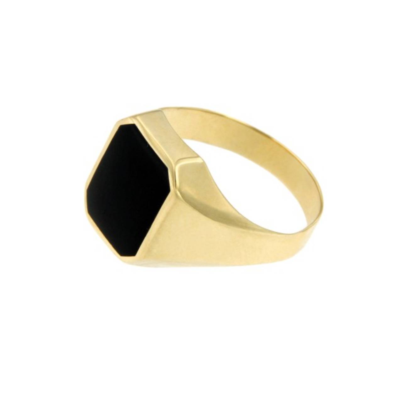 gouden zegelring onyx