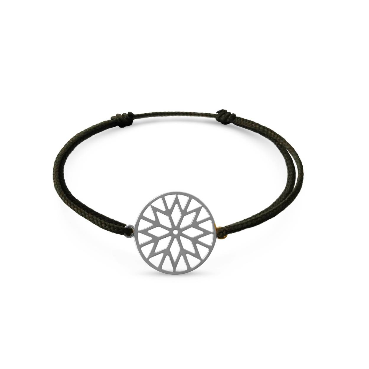 Deze signature Culet-armband in witgoud met katoen is gemaakt van hoogwaardig 18 karaat goud. Prachtig te combineren met bijpassend collier, ring en oorsieraden. Tevens verkrijgbaar in geelgoud en rosegoud. 