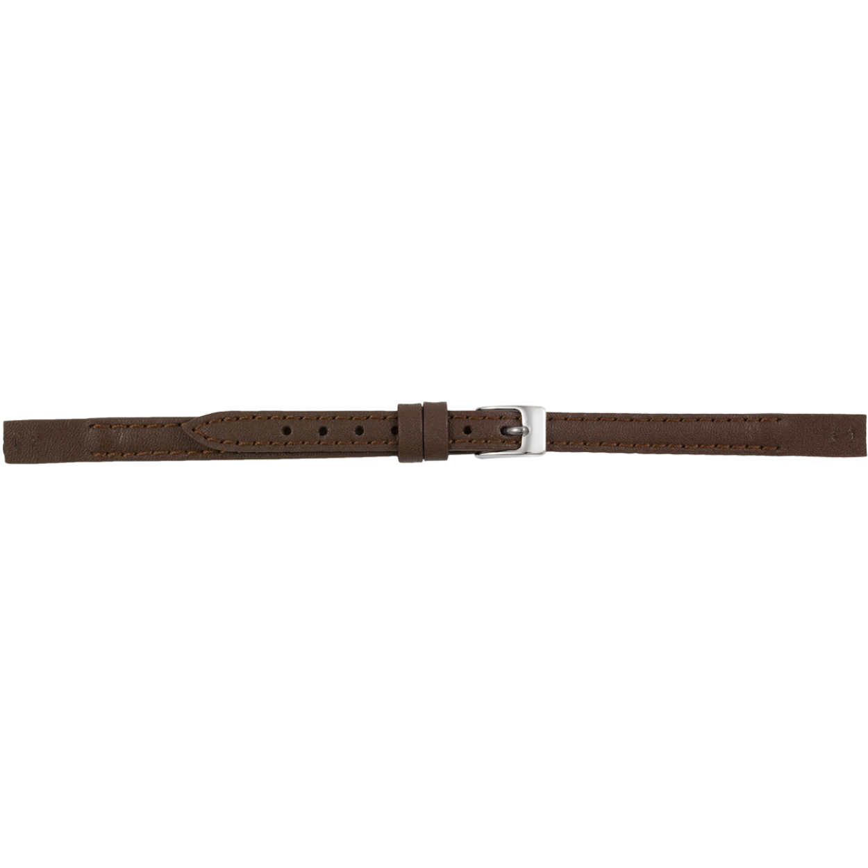 Horlogeband bruin 6mm XL speciale aanzet