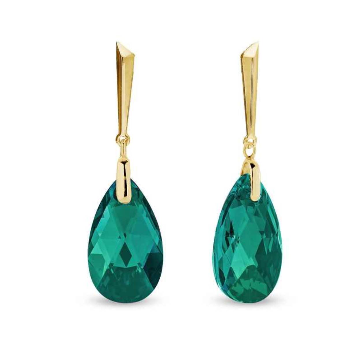 Deze oorstekers zijn van het merk Spark Jewelry en zijn gemaakt van echt zilver met een gold coating.
