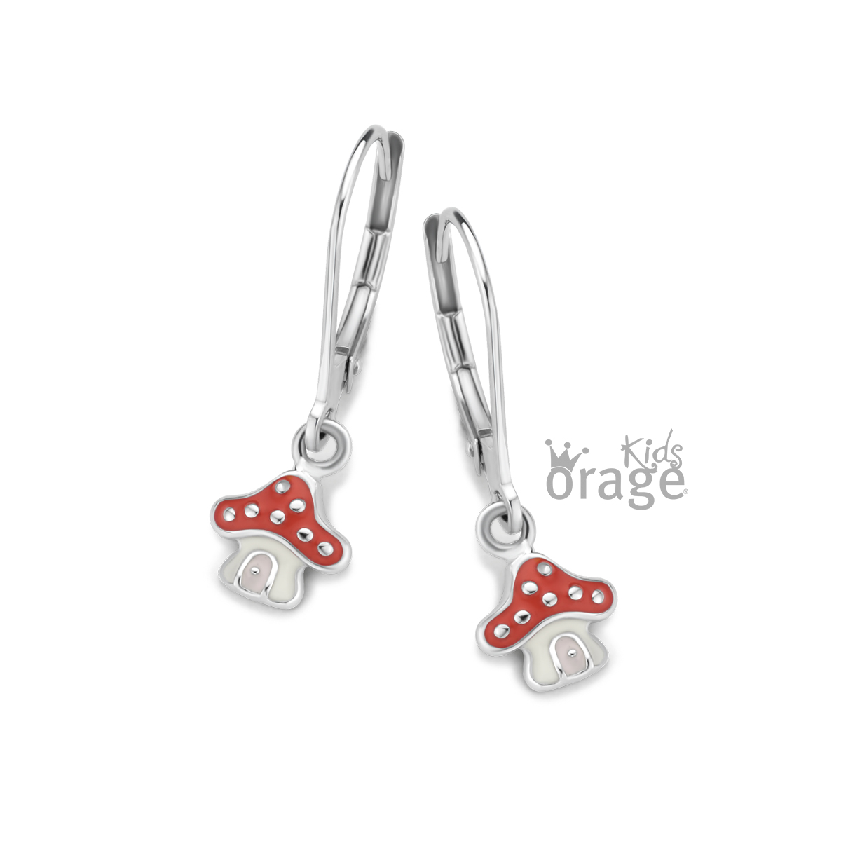 Ref K1872-O3480
Zilveren oorhangers paddestoel