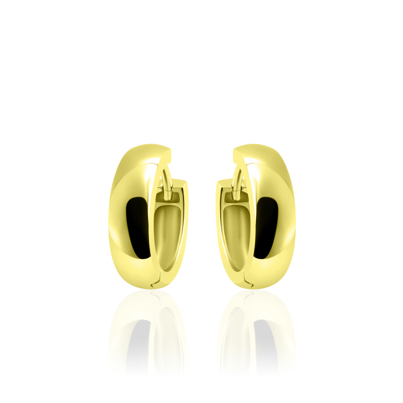 Deze prachtige oorbellen van het merk Gisser zijn gemaakt van goud op zilver. De oorbellen zijn verkrijgbaar in meerdere kleuren en maten. Let op: kleur kan afwijken van de afbeelding.