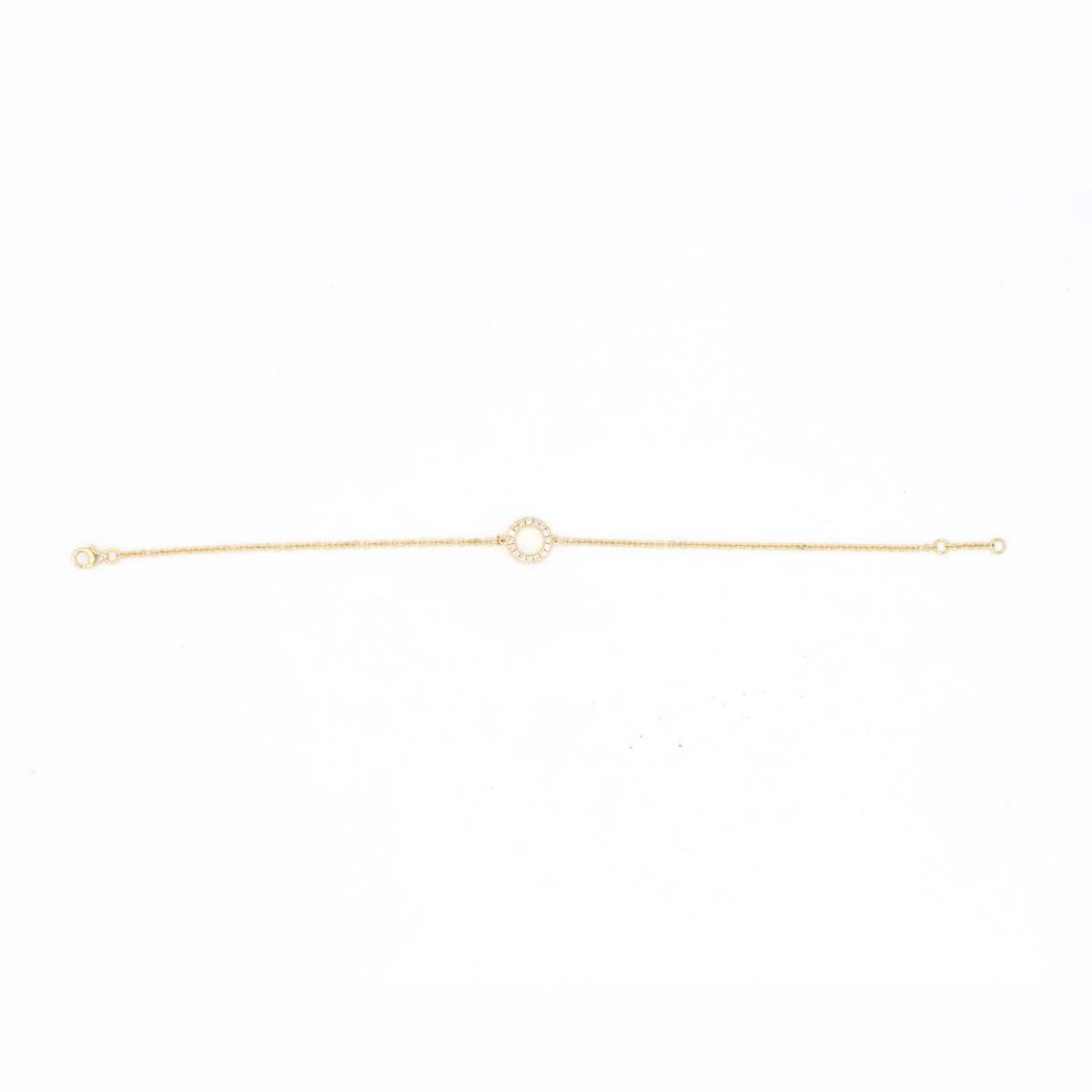 Armband in geel goud 18kt 2.05gr 0.15ct