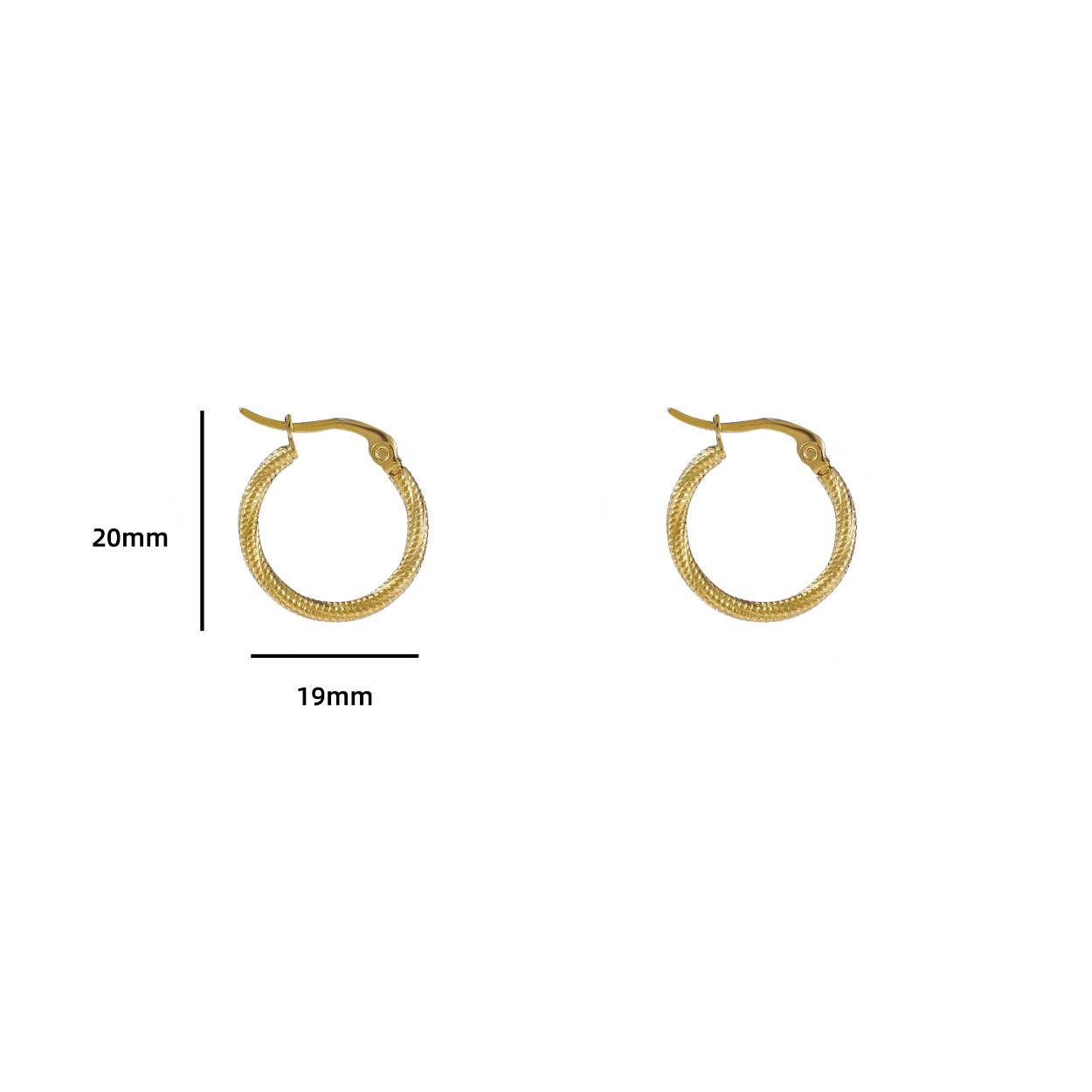 Fine Twist Hoop - 14K - 20mm
E4290-20-2