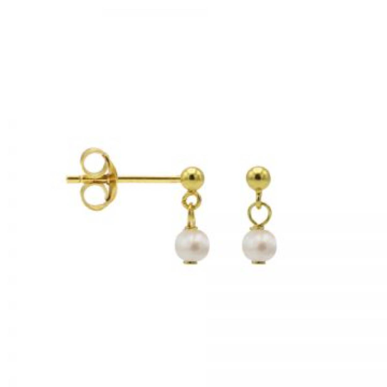 Hanging Symbols Dot Pearl Goldplated