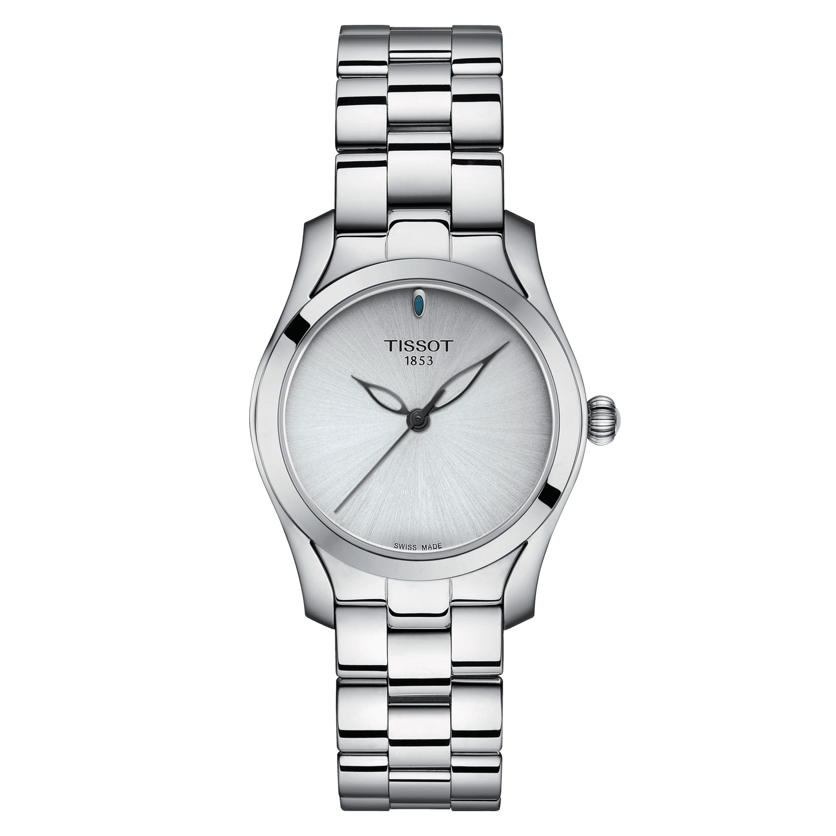 Tissot - T- Wave staal dames brac. met saffierglas WR