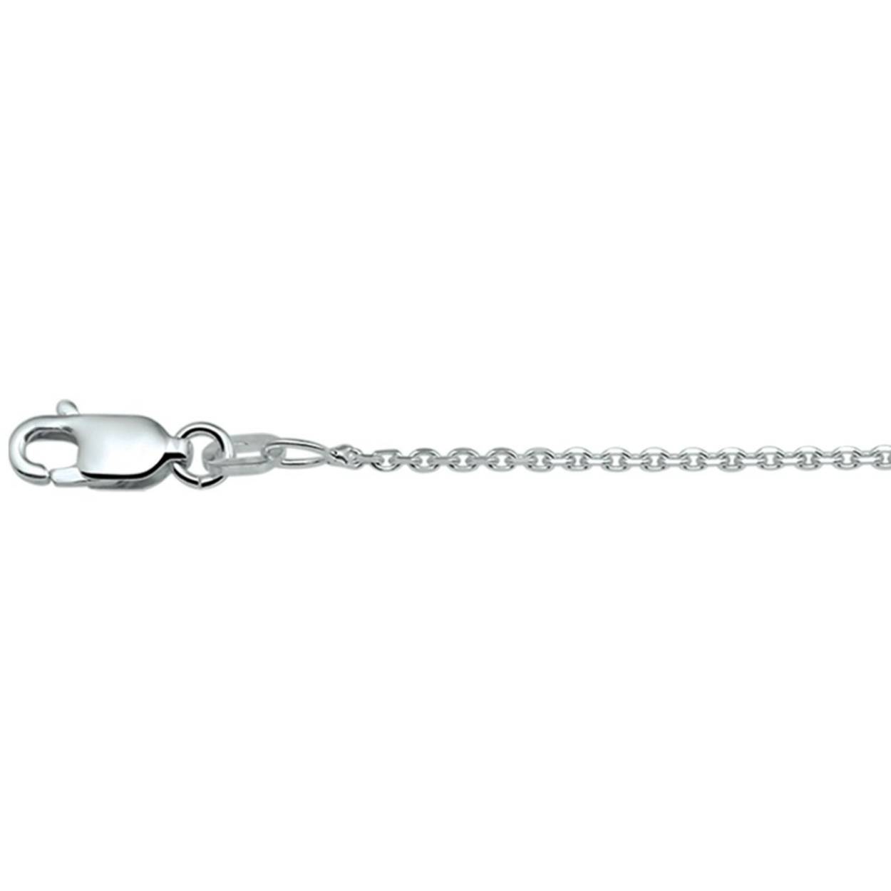 Zilveren Anker Schakel Collier 60cm