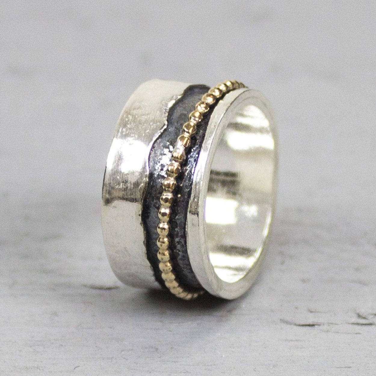 Jeh ring zilver goldfilled mt.56 JEH18692-56