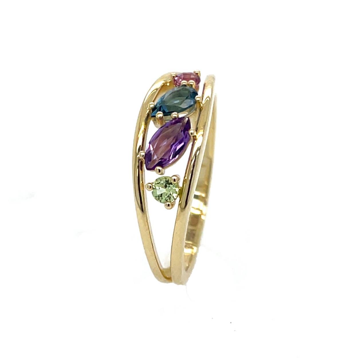 Ring gg kleursteen