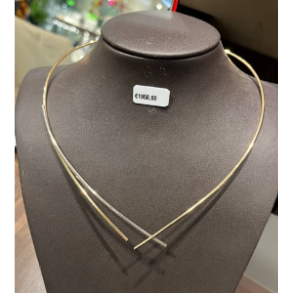 Prachtige bicolor spangcollier handgemaakt bij Alexander Punte