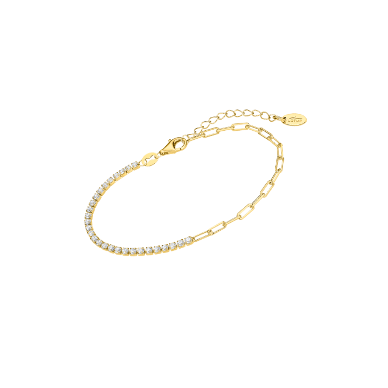 Armband met zirconium geel