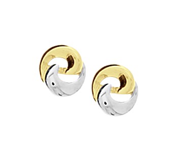 bicolor gouden oorsteker