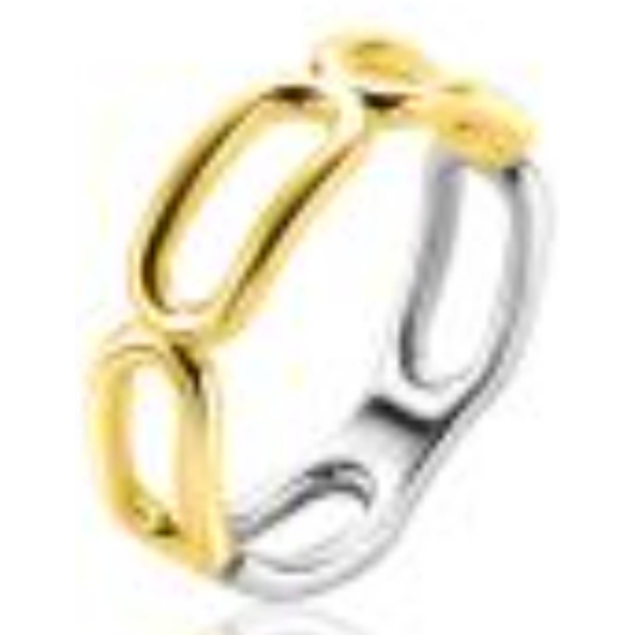 zinzi vergulde aanschuifring vossestaart motief (deze ring valt onder de actie 3=2 aanschuifringen).