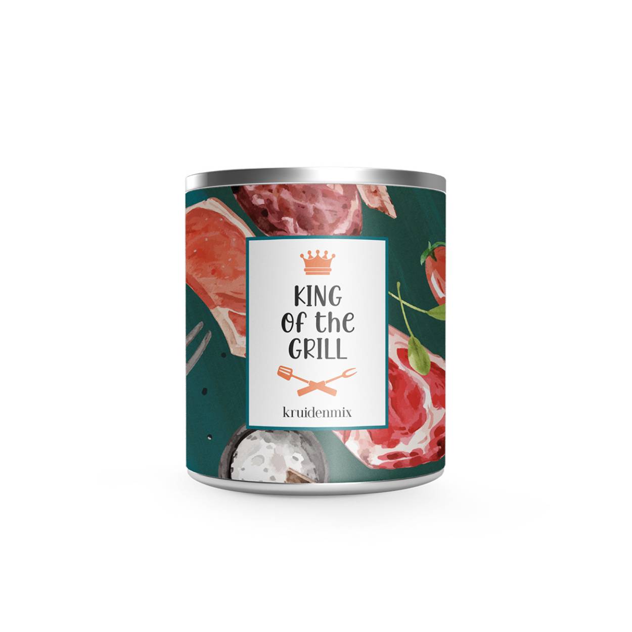 BBQ Kruiden • Natural Gifts • Spice Rub • Inhoud: 80 gr. BBQ Kruidenmix (ui, knoflook, zout, peper, koriander, suiker, mosterdmeel geel, peterselie, komijnzaad, rozemarijn)