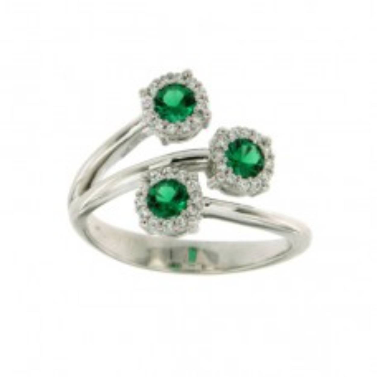 You & Me Ring wit goud 18k zirconia