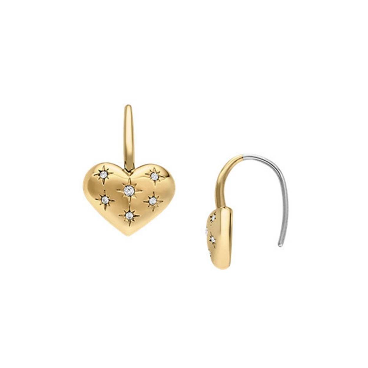 Vier de liefde met de Sadie All My Love collectie. Onze hartvormige druppeloorbellen zijn vervaardigd van stralend goudkleurig roestvrij staal met oogverblindende glazen steentjes en glinsterende accenten. Deze elegante oorbellen geven elke look een vleugje glans. Een moeiteloze manier om looks voor elke dag naar een hoger niveau te tillen.