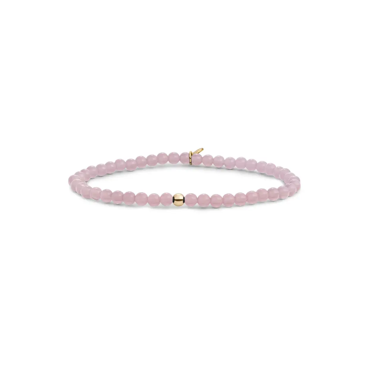 Sparkling Jewels Armband Pink Opalite Saturn Small Gold 4mm SBG-GEM66-ADD-4MM