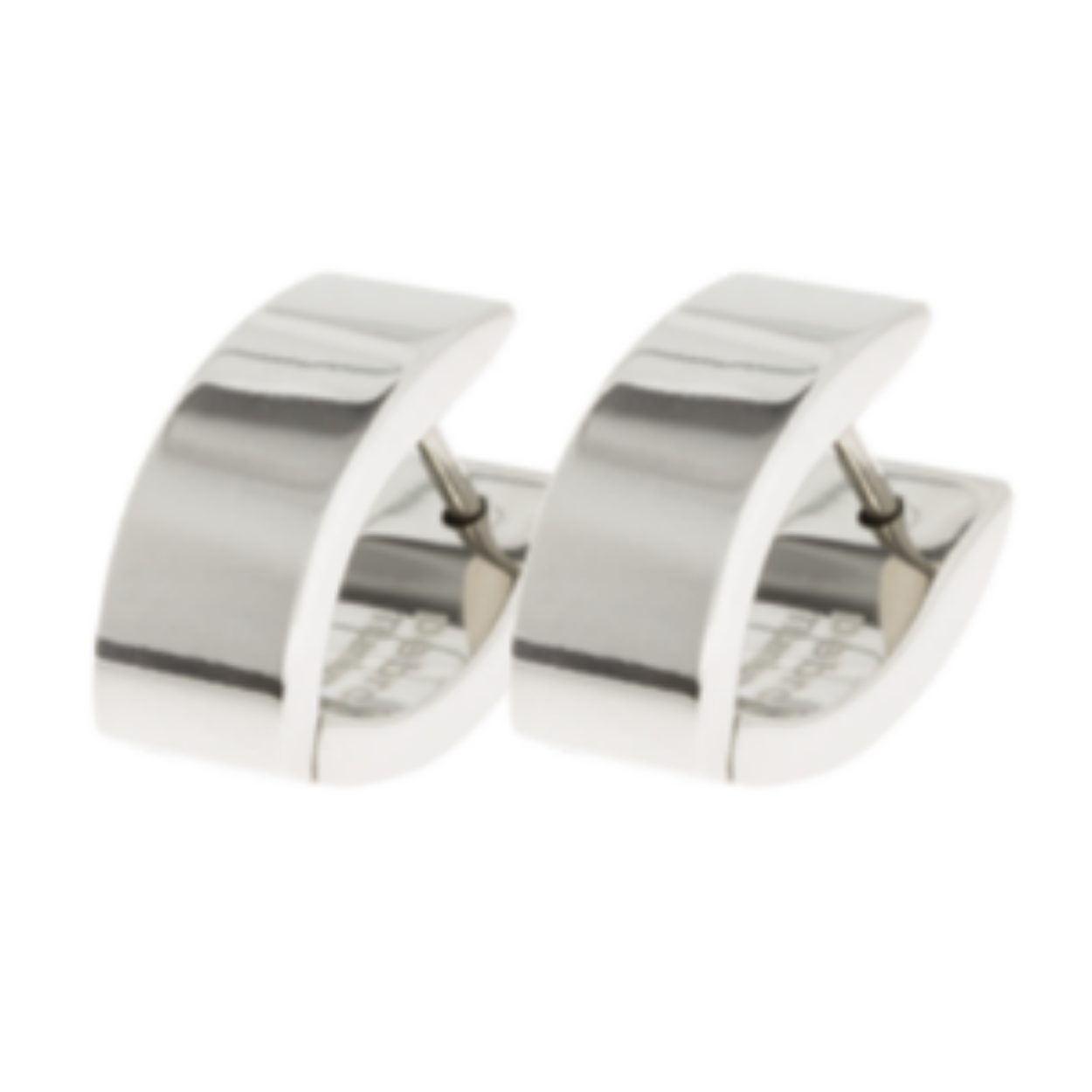 Titanium Oorringen Ovaal