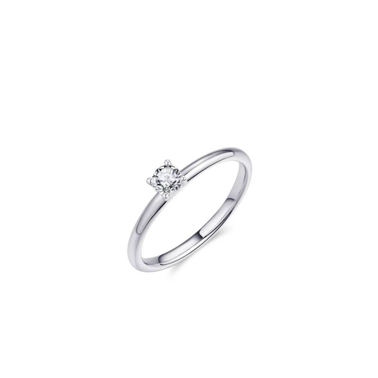 Gladde zilveren ring van gisser met een fijne zirconia erop.
Verkrijgbaar in de maten 48 tot en met 62