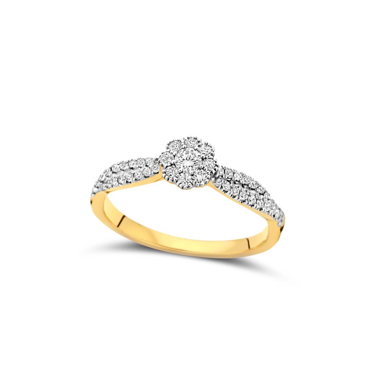 Ring geel goud 18kt met diamanten Dulci Nea