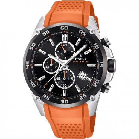 Dit Festina horloge heeft een roestvrijstalen kast met een diameter van 47mm en is voorzien van een kunststof band. In de kast bevindt zich een kwaliteitsuurwerk en is afgewerkt met mineraalglas.

Het horloge is 10ATM. Dit betekent dat het horloge geschikt is voor zwemmen. Verder wordt het horloge geleverd met 2 jaar wereldwijde garantie.