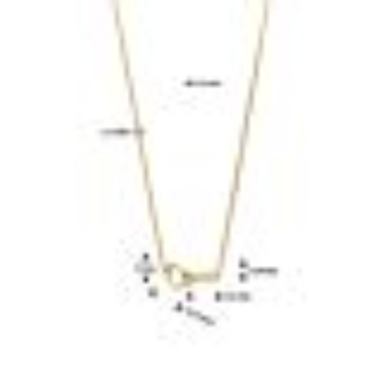 Geelgoud op 925 zilveren collier met een hart en infinity. De draaglengte is 42cm met een extensie van 3cm. Uitgevoerd met een karabijn sluiting. De schakelbreedte is 1.7mm. Geen garantie op plating.