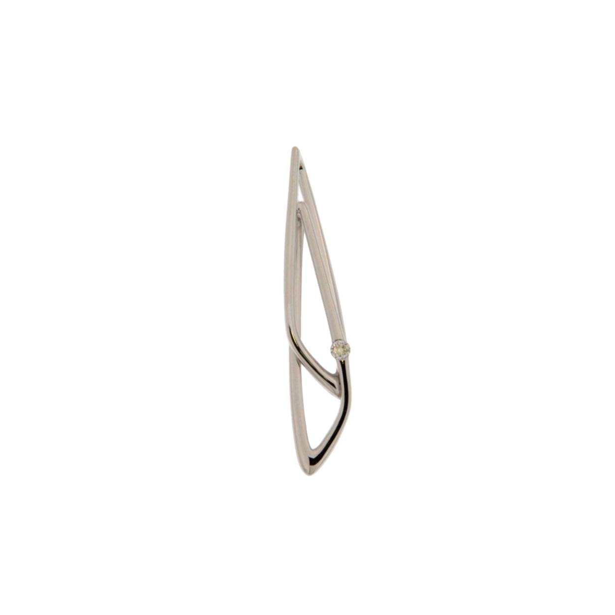 Naiomy wit gouden hanger 18KT briljant
