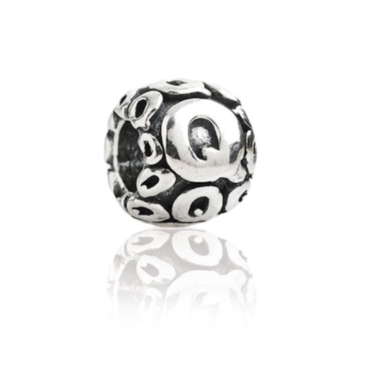 Tedora zilveren bedel letter Q,  540-Q