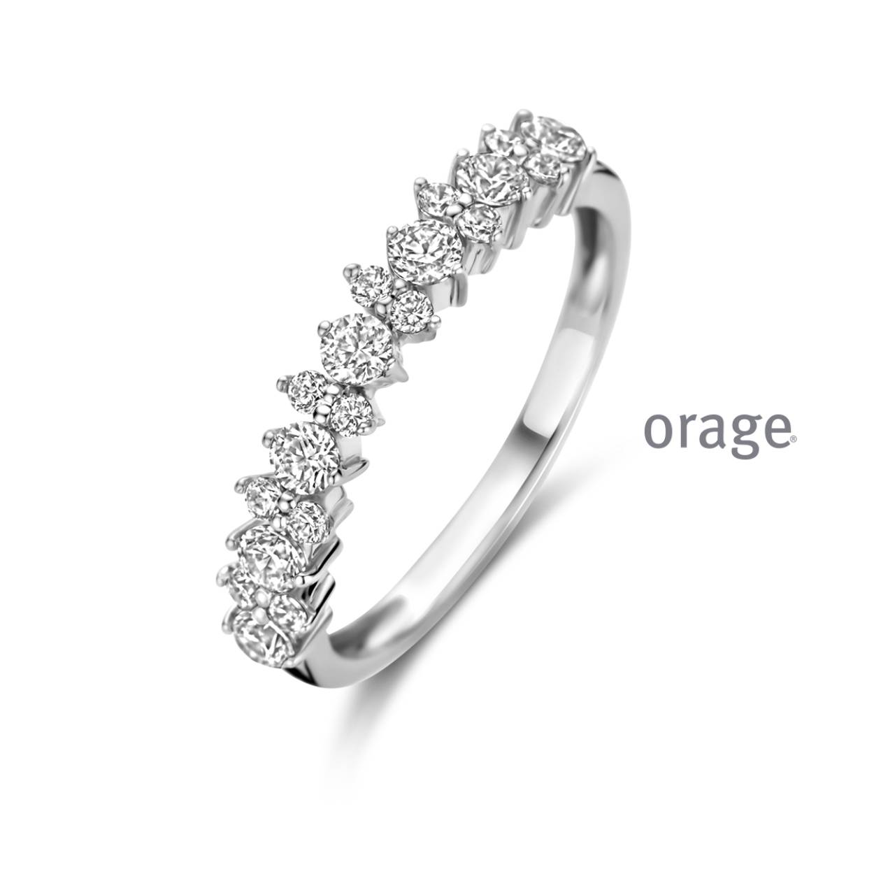 Zilveren ring met zirkoon
BA069