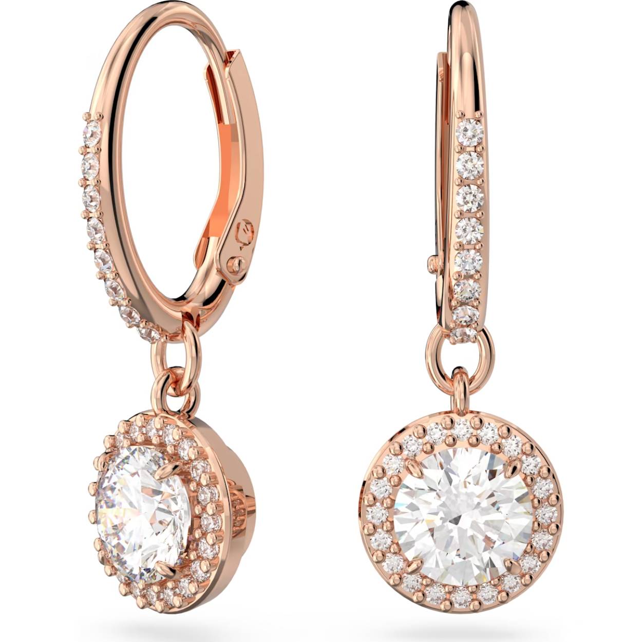 Deze ingetogen oorbellen zijn het toonbeeld van elegantie en het perfecte basissieraad. Het paar is voorzien van schitterende stenen die worden omringd door pavé en is afgewerkt met een zetting met roségoudkleurige toplaag. Combineer met andere sieraden uit de Constella-lijn voor een vijfsterrenlook.