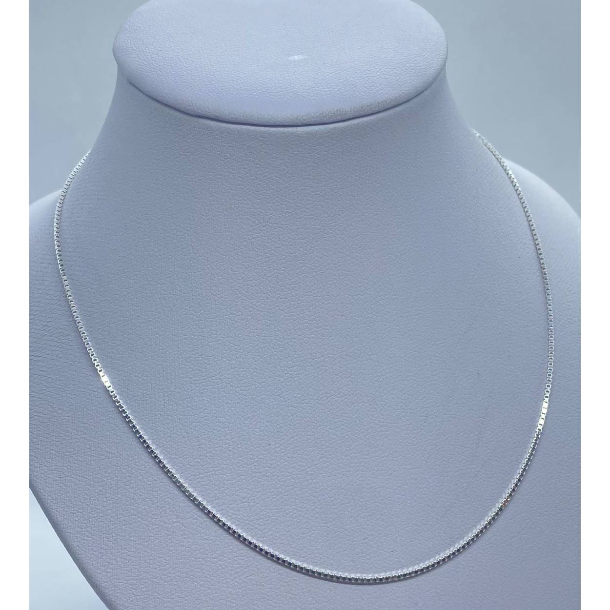 Zilver venetiaanscollier 45cm