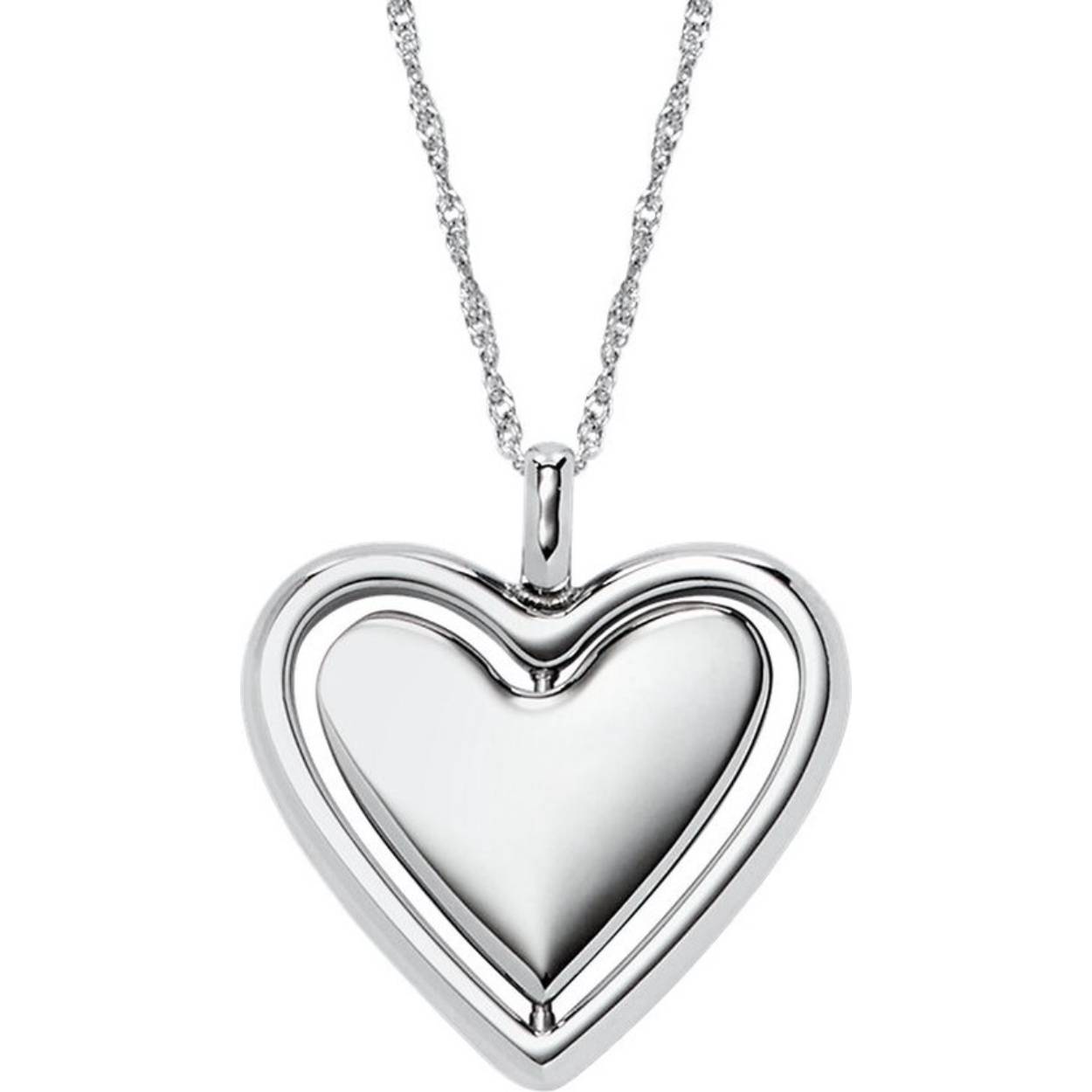 Tijdloze stijl, voor altijd gekoesterd. Onze Legacy ketting met hart is een modern erfstuk vervaardigd van stralend roestvrij staal. Een delicaat roterend hart hangt aan een verstelbare ketting. Draag het op zich of gelaagd met andere favorieten. Het is een klassieker die jarenlang gekoesterd zal worden.