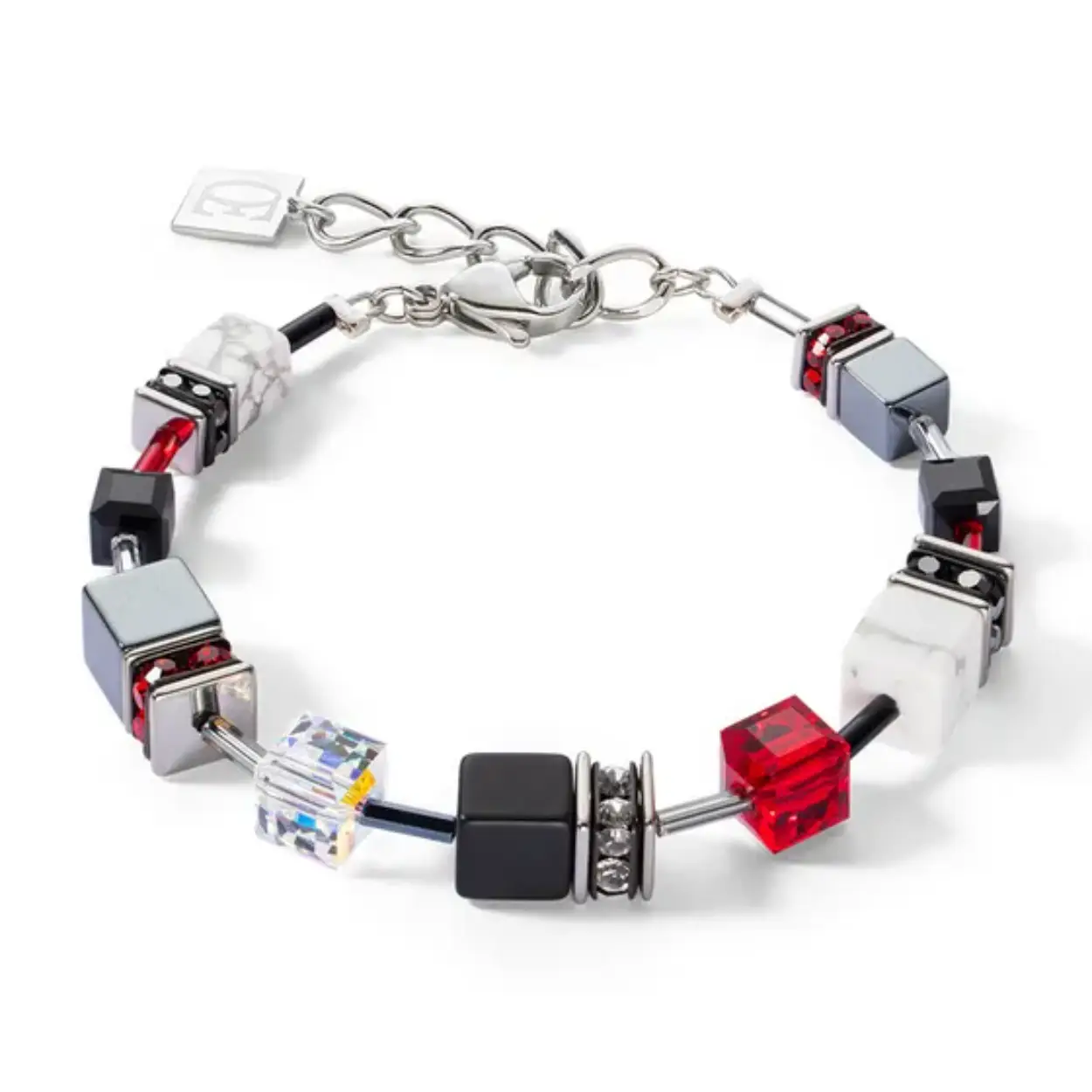 Black-Red armband coeur de lion