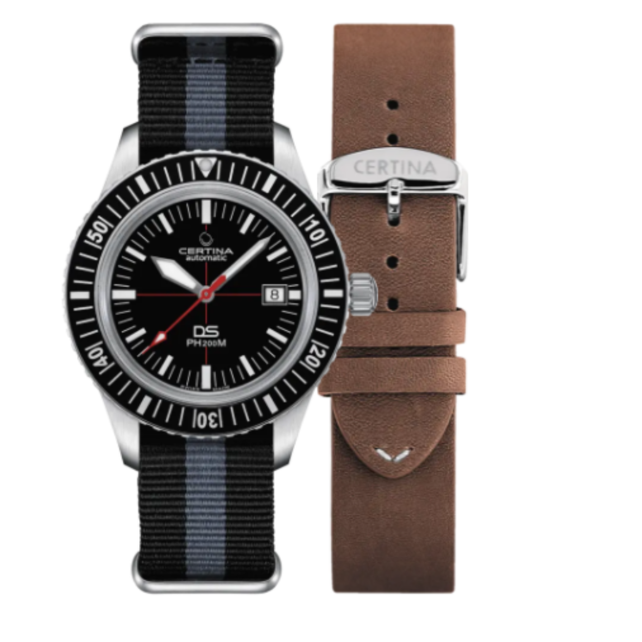 Certina herenhorloge ds ph200m/gr/adate box C0364071605000
