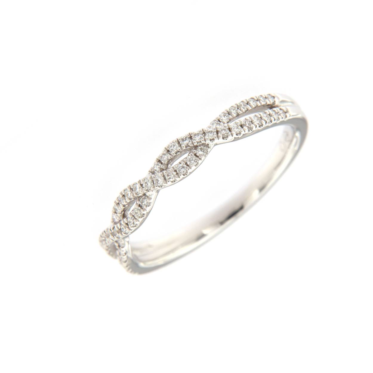 18 karaat wit goud +0.17ct brilj