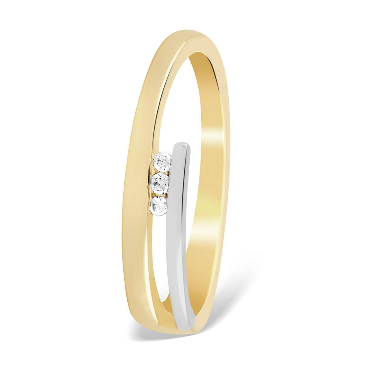 G/WG ring 1-0.05ct H/SI