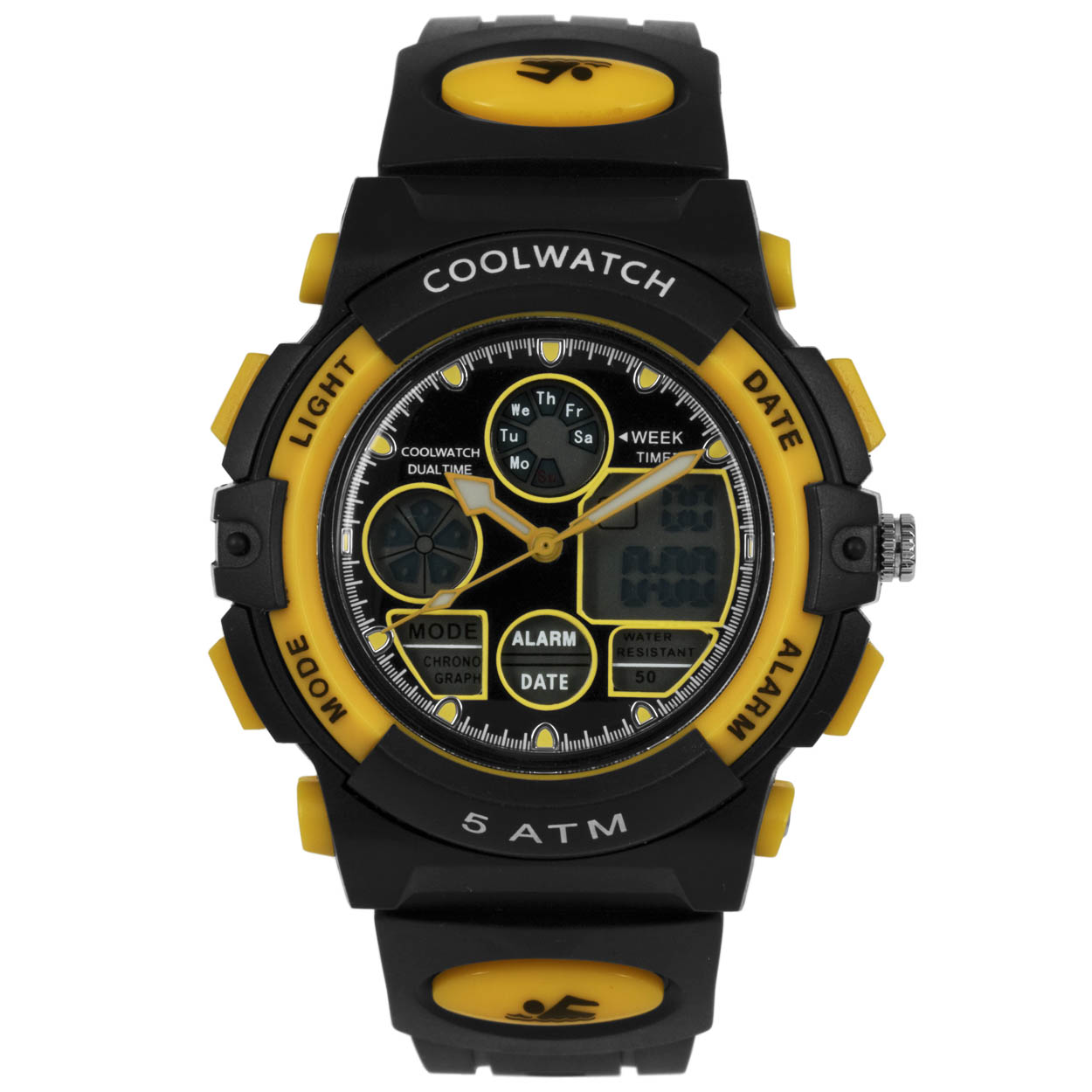 Coolwatch horloge CW.387 digitaal kunststof 5 ATM 

Algemeen
Geslacht: jongens
Model: CW.387

Voordelen
- band plastic/silicone zwart
- draagcomfort door licht gewicht
- digitale tijdsweergave
- duidelijke tijdsweergave
- spat waterdicht: handenwassen, regen
- quartz
- maat kast 43mm (breedte) 16,3mm (dikte)