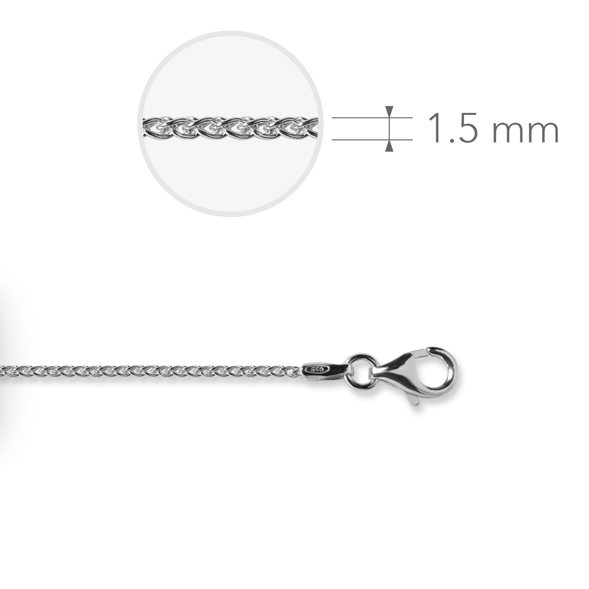 Gisser Jewels Zilver collier zilver VS35
