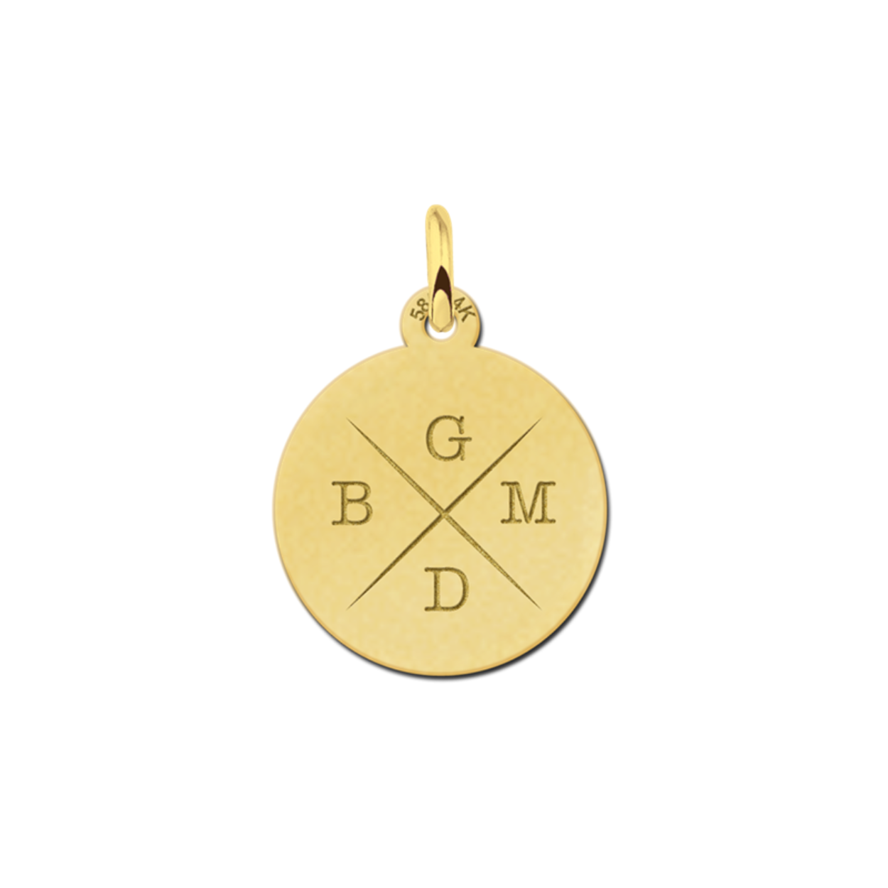 14 karaat geel gouden letter hanger.

Deze hanger kan u bestellen met Initialen naar keuze.
U kan bij het afrekenen, bij het kopje opmerkingen vermelden welke initialen er op gegraveerd mag worden.  (bijvoorbeeld: letter A,B,C,D) 

Bij eventuele andere vragen kunt u ons telefonisch bereiken.

Levertijd ongeveer: 14 dagen. 
U word op de hoogte gehouden over het leveringsproces.

Is deze mooie hanger met letter van goud een cadeautje voor jezelf of voor iemand anders? Bekijk ons assortiment voor bijpassende sieraden.
