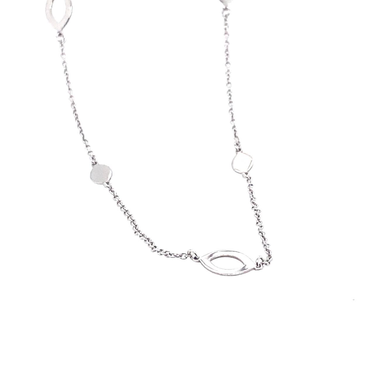 witgouden monzatio collier