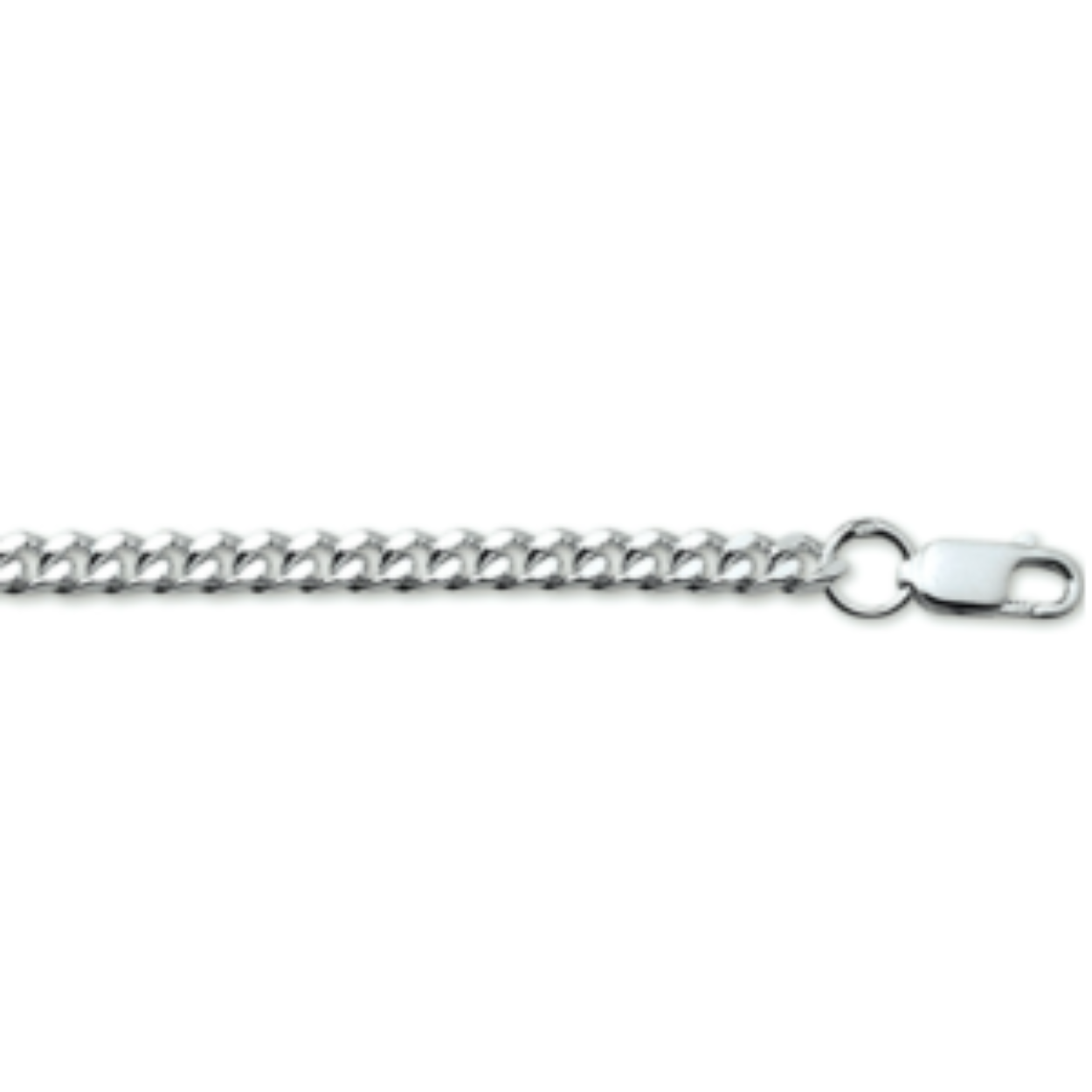 zilveren gourmetcollier 50cm 3,5mm