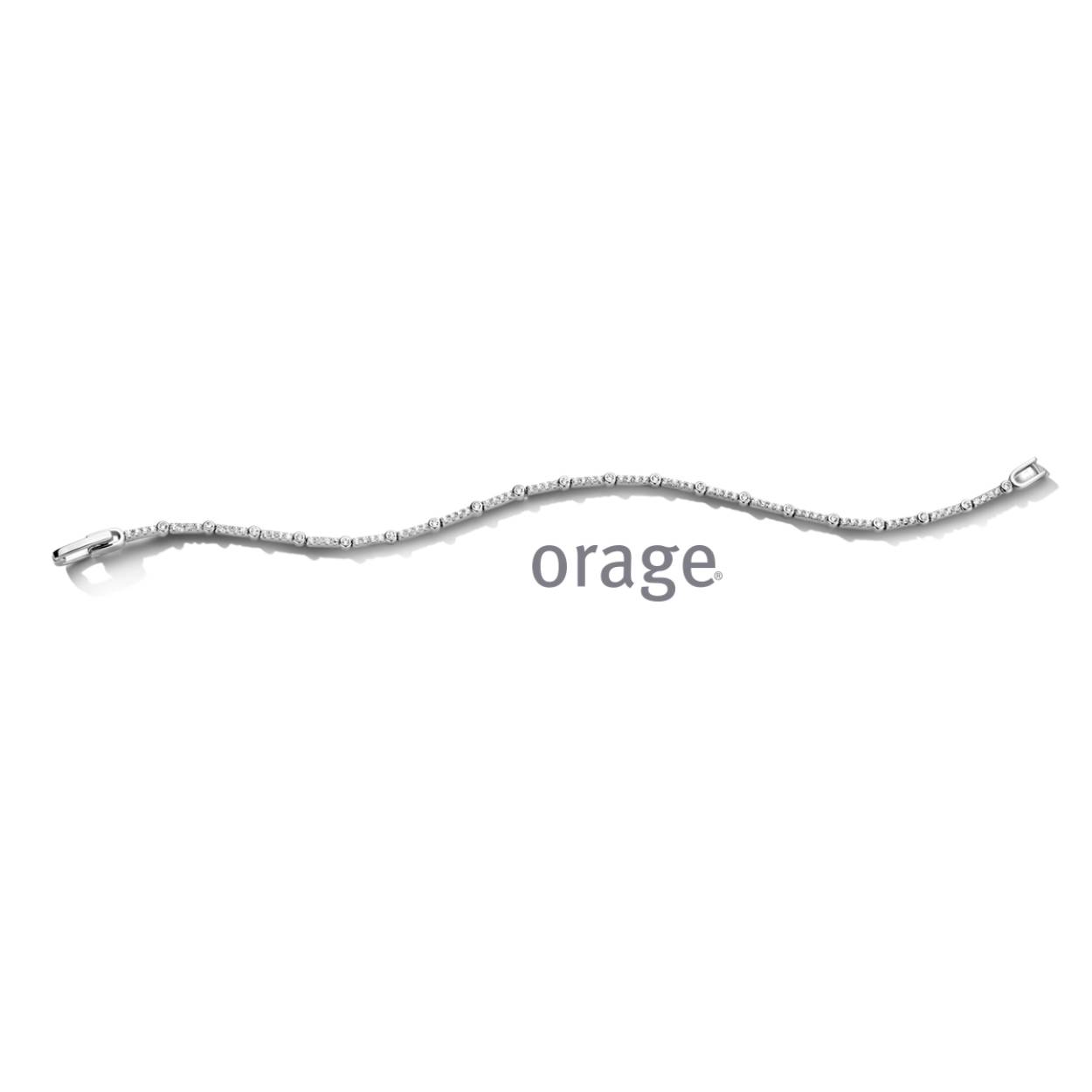 Zilveren armband met zirkonia's van het merk Orage
Lengte: 19 cm
