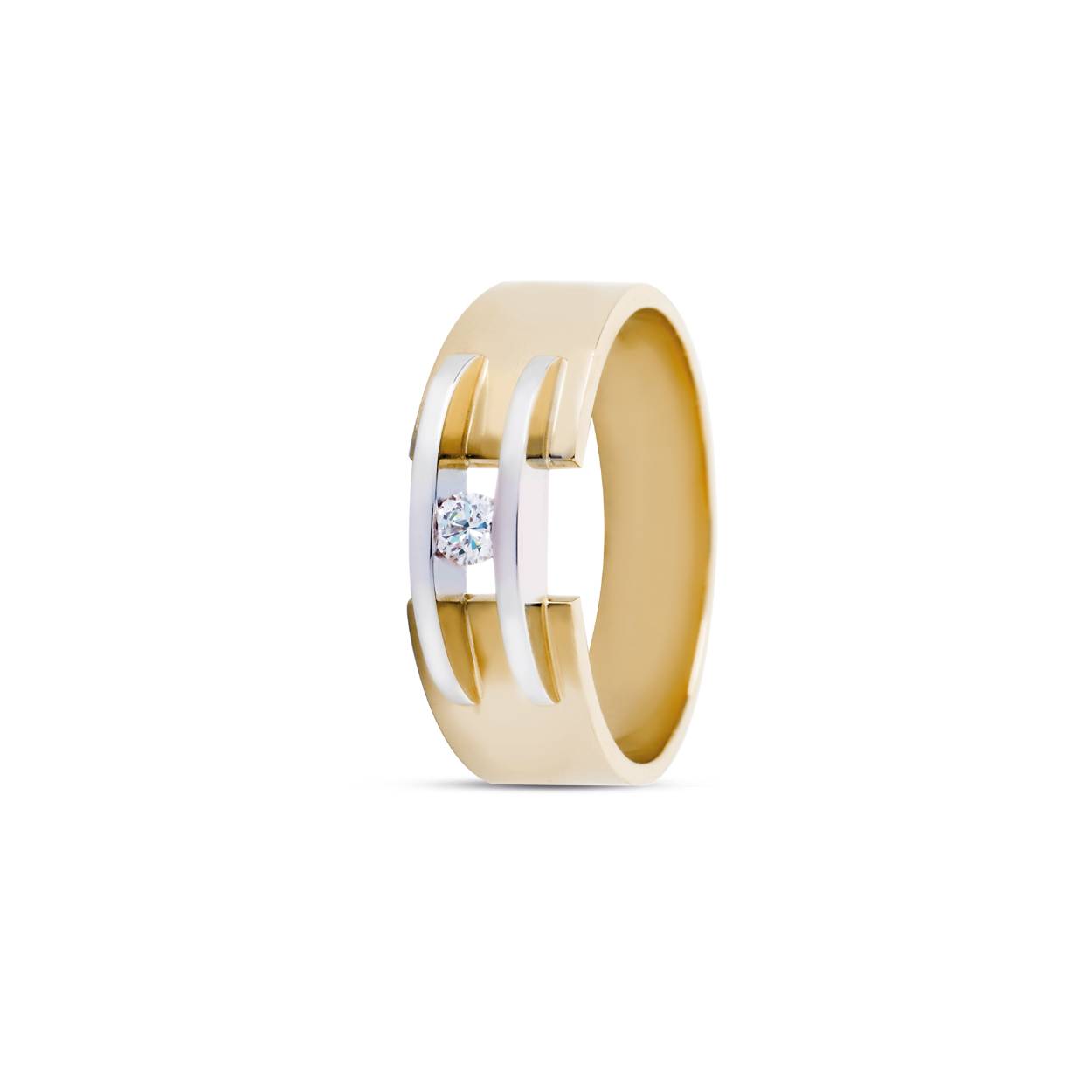 Deze eigentijdse ring model Zoë van R&C in 14 karaat bicolor goud met een briljant geslepen diamant van 0.08ct si/river. De zetting van de diamant verbindt als een brug de scheen van de ring met elkaar.
Tevens is deze ring uit te breiden als set met bijpassende hanger en oorsieraden.

Alle sieraden van R&C worden met de hand vervaardigd in Nederland en zijn in verschillende goudcombinaties en diamantgroottes te krijgen.

Informeer in de winkel naar de mogelijkheden.