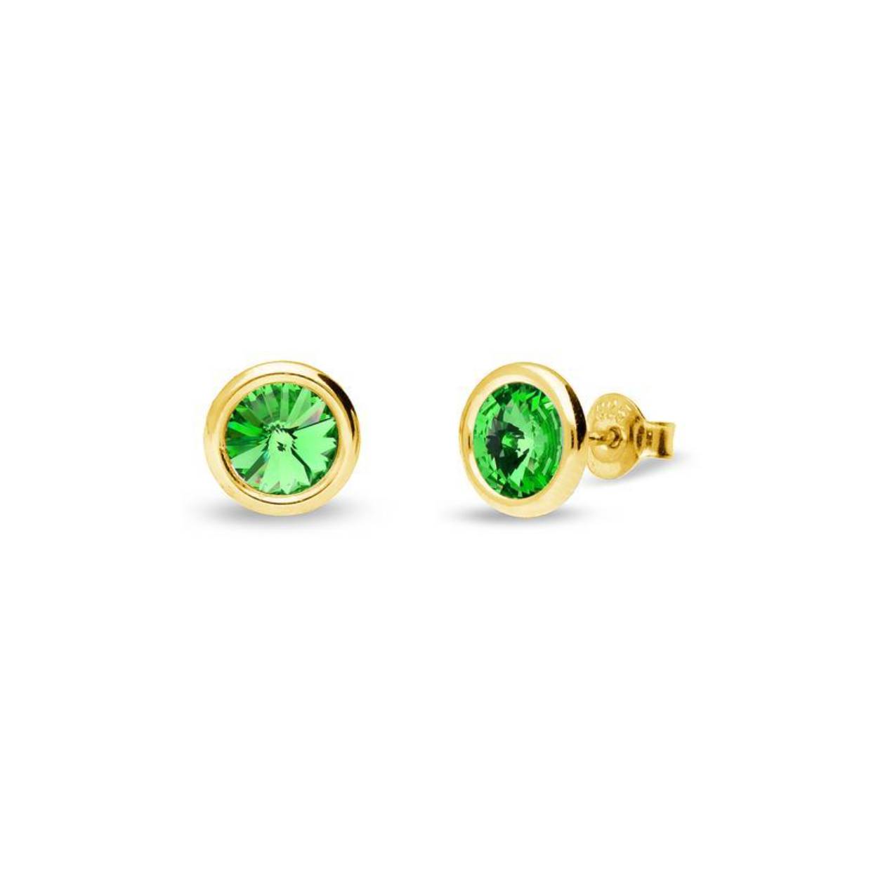 Deze oorstekers zijn van het merk Spark Jewelry en zijn gemaakt van echt zilver met een gold coating.