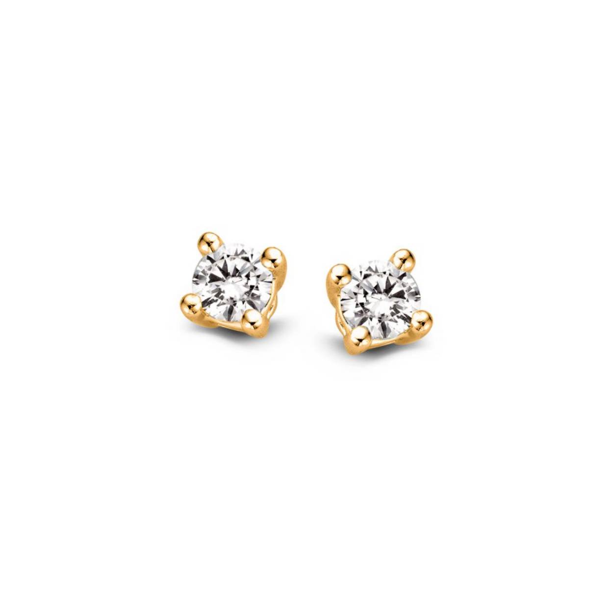 Oorknoppen sol 0.15ct