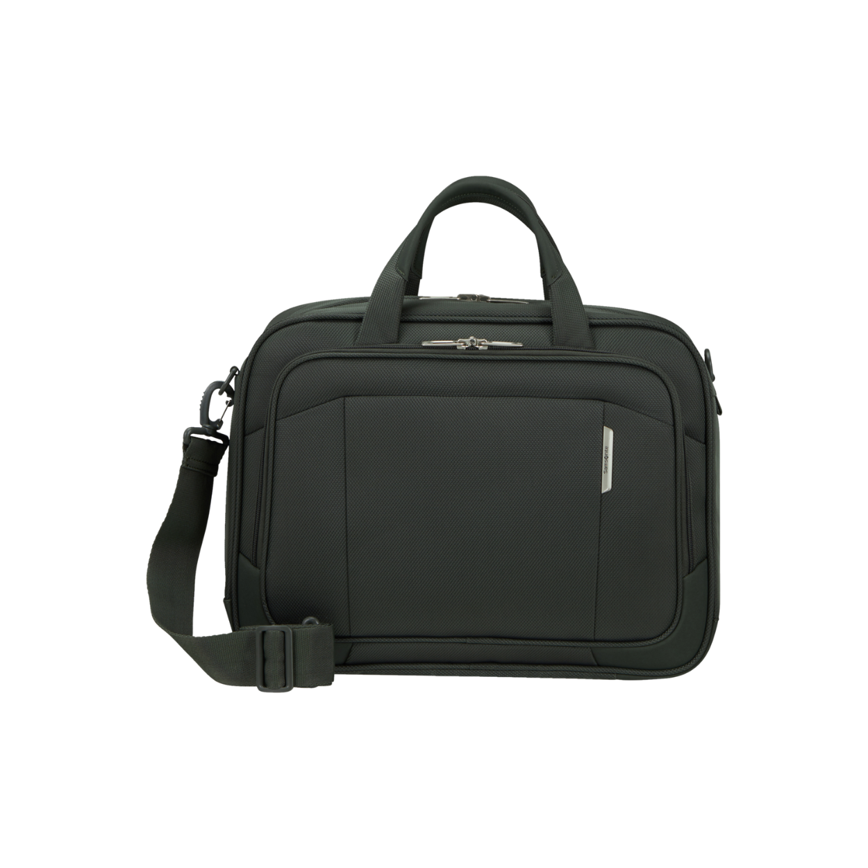 Materiaal
100% Recyclex®
Afmetingen
33 x 45 x 14 cm
Volume
24 L

Handvatten
Bovenhandvat(ten)
Vakken buitenkant
Ja
Smart sleeve achteraan
Ja
Schouderriem
Afneembare schouderriem
Handbagage
Ja
Adreslabel
Geïntegreerd adreslabel
Eco-friendly design
Ja
BINNENKANT
Laptopvak
Ja
Schoenen-/linnentas
Ja