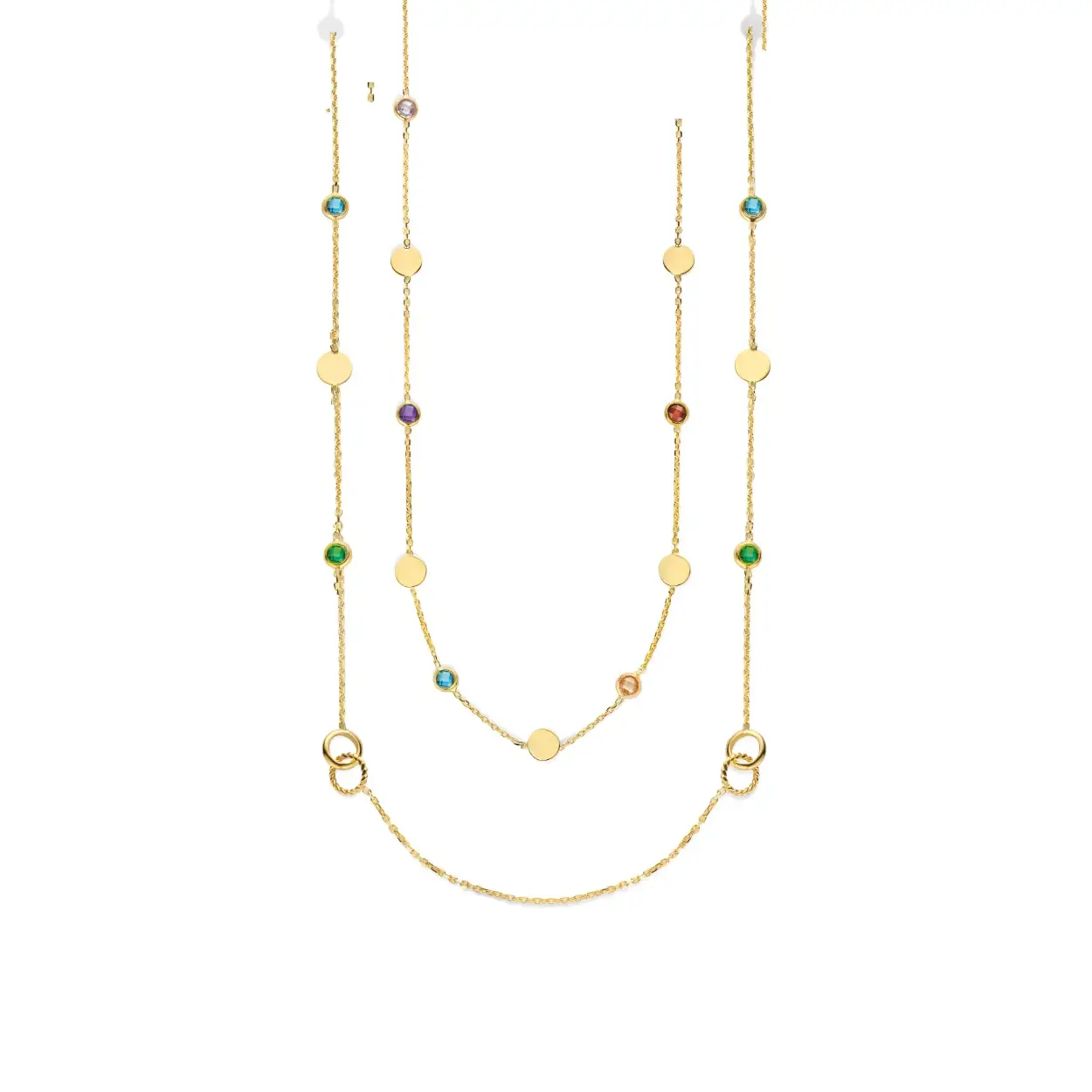Het Joy & Julia 14krt gouden collier met groen/blauw zirkonia, modelnummer 29610542, is een opvallende gouden halsketting van 14-karaats goud. Het gouden ontwerp straalt luxe uit en de zirkonia voegt een vleugje kleur toe. Ideaal te dragen bij zowel formele als casual outfits voor een elegante uitstraling. Een perfecte keuze voor elke gelegenheid.