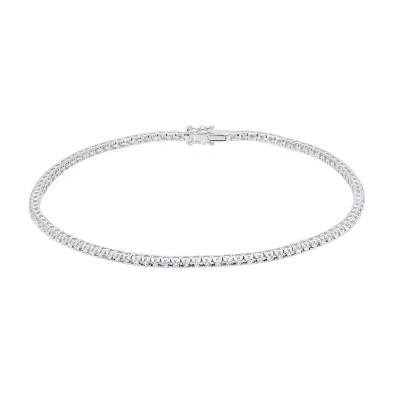 tennisarmband 18 karaat wit goud 0.55ct briljant