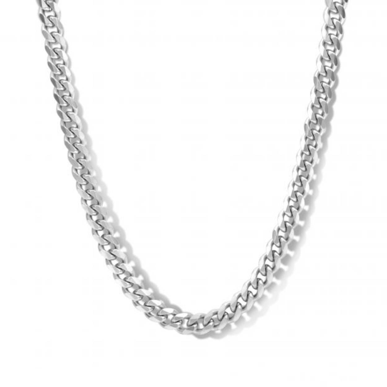 Stalen Heren Collier 10x4 mm Lengte 60cm